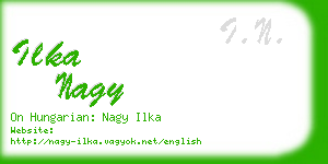 ilka nagy business card